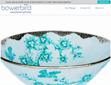 Tablet Screenshot of bowerbird.com.sg